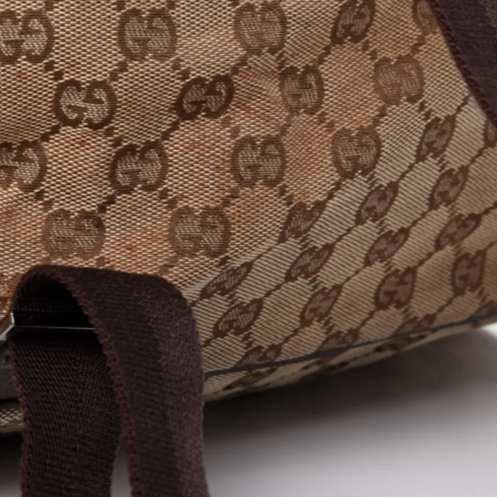 Authentic Gucci GG Backpack Brown - Picture 7 of 8